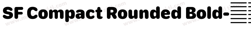 SF Compact Rounded Bold字体转换